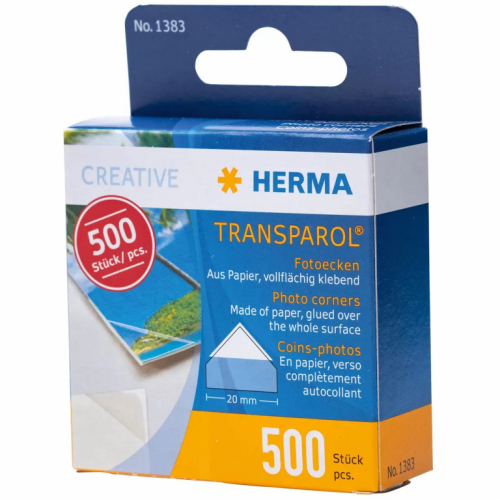 HERMA Transparol Fotoecken 500 St.