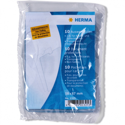 HERMA Ausweishüllen Set 58x87 10 Stück