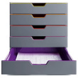 DURABLE Schubladenbox VARICOLOR 5 Fächer Etiketten mehrfbg