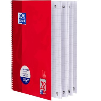 Oxford Collegeblock A4+220x295mm 80 Bl. Kariert Rand L+R