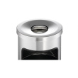 DURABLE Papierkorb Safe mit Ascher rund silber