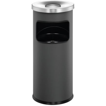 DURABLE Papierkorb Safe mit Ascher rund anthrazit
