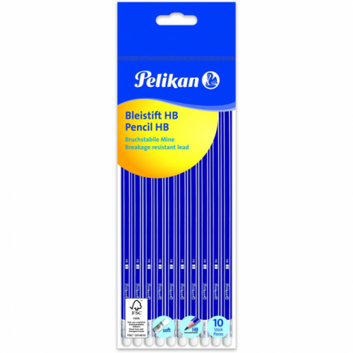 Pelikan Bleistift HB sechsant FSC 10er Polybag