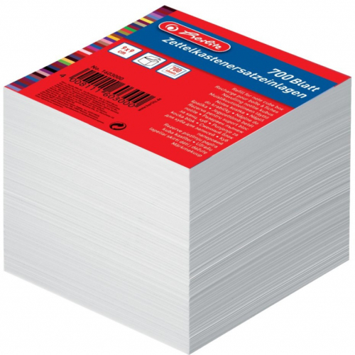 Herlitz Zettelkastenersatzeinlage 9x9 700 Blatt weiß