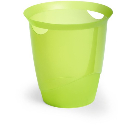 DURABLE TREND Papierkorb 16l transluzent grün