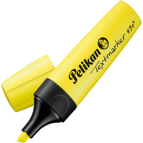 Pelikan Textmarker 490. Leuchtgelb. 10 Stück Faltschachtel
