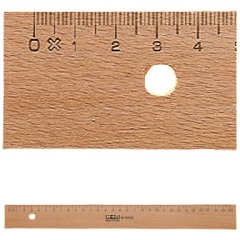 M+R Lineal Holz 30cm Buche Metalleinlage 1 Stück
