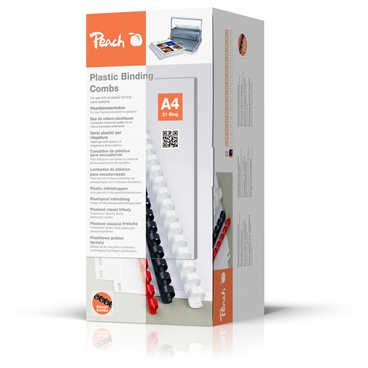 Peach Binderücken weiß 16mm 100er-Pack