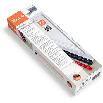 Peach Binderücken weiß 8 mm 100er-Pack