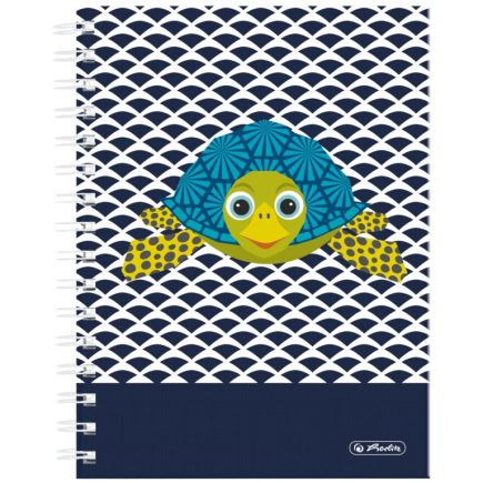 Herlitz Spiralboutiqueb. A5 Cute Animals 100Bl. Kar. Turtle