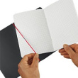 Herlitz Notizheft my.book flex A6 PP 40Bl. kariert schwarz