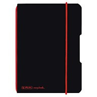 Herlitz Notizheft my.book flex A6 PP 40Bl. kariert schwarz