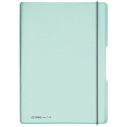 Herlitz Notizheft my.book flex A4 PP 2x 40Bl. kar/lin minze