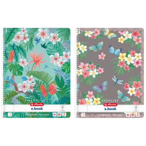 Herlitz Spiralblock A4 80 Bl. l/R Ladylike