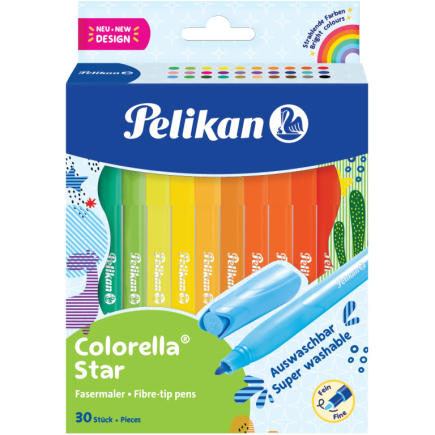 Pelikan Fasermaler Colorella Star C302 30 ST sortiert Faltschachtel