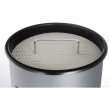 DURABLE Papierkorb Metall mit Ascher rund silber