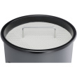 DURABLE Papierkorb Metall mit Ascher rund silber