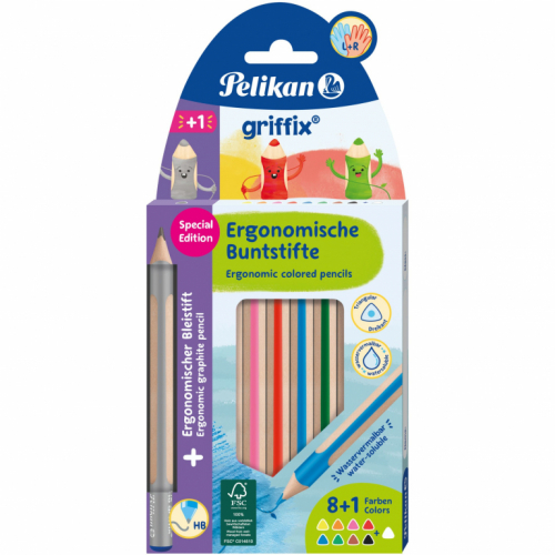 Pelikan griffix Bunts./Bleist. Mix 10 Stück in Faltschachtel