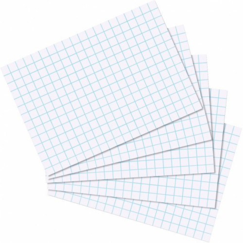 Herlitz Karteikarte A7 kariert ws 100St hf eingeschweißt mit