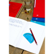 Oxford Collegeblock A5+ 80 Blatt kariert Rand Links