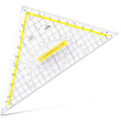 ARISTO TZ-Dreieck 25 cm + Geosaver Geodreieck 1650/4 10Stk.