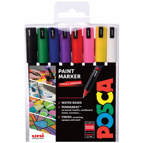 POSCA Marker UNI PC-1MR 8er Set Metallic
