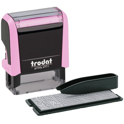 trodat Stempel Printy Typom 4.0/SB Paste rosa+Kis schw 4911