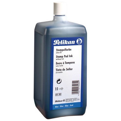 Pelikan Stempelfarbe o.Öl blau 1000 ml mit Ausgießer