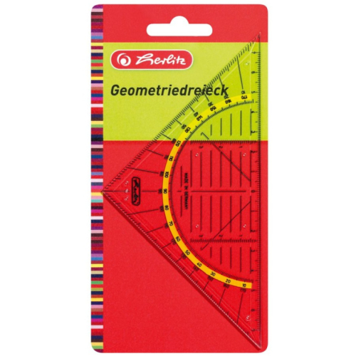 Herlitz Geometriedreieck klein Kunststoff