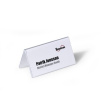 DURABLE Tischnamensschilder 52x100mm 25 Stück transparent