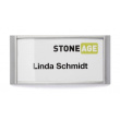DURABLE Namensschild Classic m Magnet 30x65mm 10 St silber