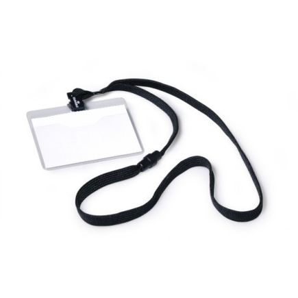 DURABLE Namensschild Textilband 10 6x9cm 10er Pck schwarz