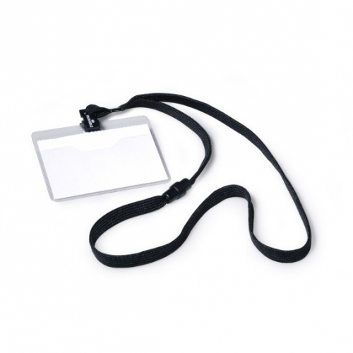 DURABLE Namensschild Textilband 10 6x9cm 10er Pck schwarz