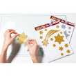 HERMA FENSTERBILD A4 STERNE GOLD