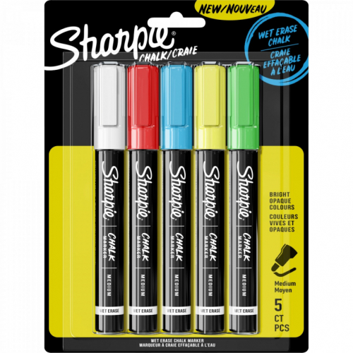 Sharpie Kreidemarker-feucht abwischbar M 5er Blister