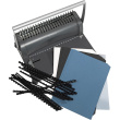 GENIE Spiralbindegerät inkl. Plastikbinderücken-Set CB-850