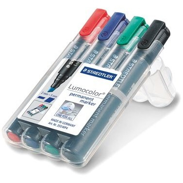 STAEDTLER Marker Lumocolor permanent 4St Box retail