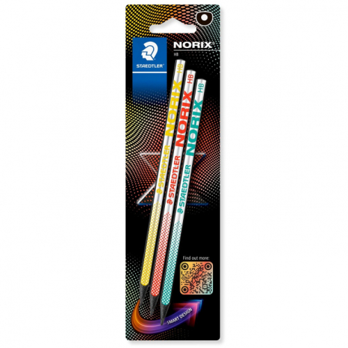 STAEDTLER Buntstifte NORIX HB x3 BK 100% PEFC retail
