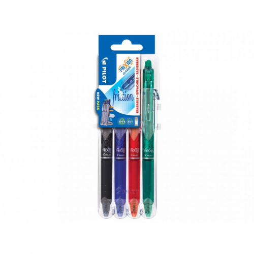 PILOT FRIXION Tintenroller 0.40mm 4er Set radierbar Kappe