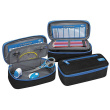 WEDO Mäppchen Schlamperbox schwarz/hellblau