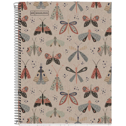 Miquelrius Notizblock SCHMETTERLING DESIGN Recy. A4 80 Blatt (Speditionsversand)