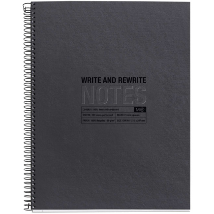 Miquelrius Notizblock SCHWARZ Recycle A4 80 Blatt (Speditionsversand)