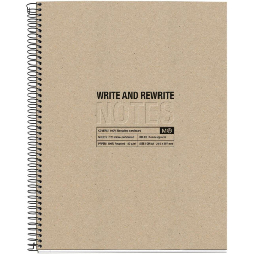 Miquelrius Notizblock BEIGE Recycle A4 80 Blatt (Speditionsversand)