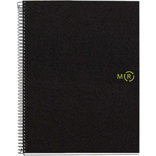 Miquelrius Notizblock Polyproylen Rec. A4 80 Blatt schwarz (Speditionsversand)