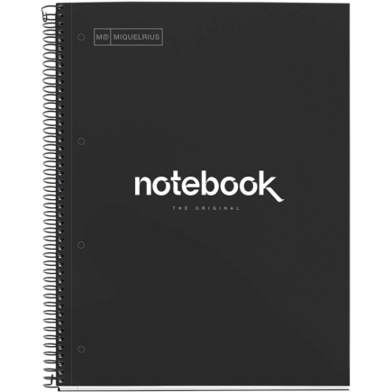 Miquelrius Notizblock SCHWARZ A4 90 Blatt (Speditionsversand)