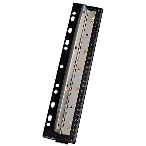 WEDO Taschenlocher Business 4fach Metall mit Lineal