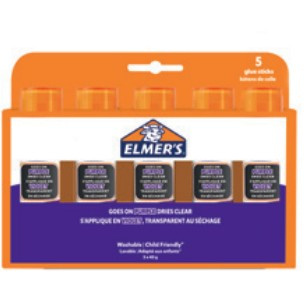 Elmers Klebestift Disappearing Purple 40G - 5er Blister