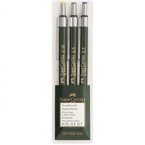 FABER-CASTELL Druckbleistift TK-Fine 9760 3er Etui
