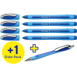 Schneider Etui 4x Kugelschreiber Memo + 1x Rave blau