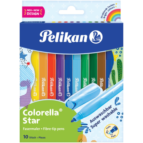 Pelikan Fasermaler Colorella Star C302 10 ST sortiert Faltschachtel